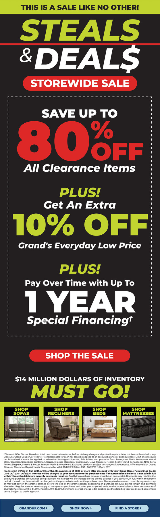 Grand Home Furnishings - Steals and Deals Storewide Sale  display picture 3